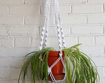 DIY Macrame Kit for Chunky Plant Pot Holder, Cotton Cord Macrame Plant Hangers, Make a Macrame Holder with Easy Instructions