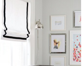 Classic banded roman shade | As Featured on Apartment Therapy