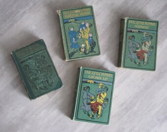 Vintage Five Little Peppers Books - Set of Four (4)