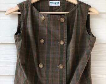 Vintage Miss Pat California, 1950's Cropped Blouse