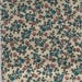 Floral, Dark Teal and Pink Flowers, Fabric, Fat Quarter, Cotton Quilting Fabric, Small Project Supply, Doll Dress Fabric