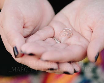 14k Rose Gold Nose Hoop 20g 8mm 10mm 12mm