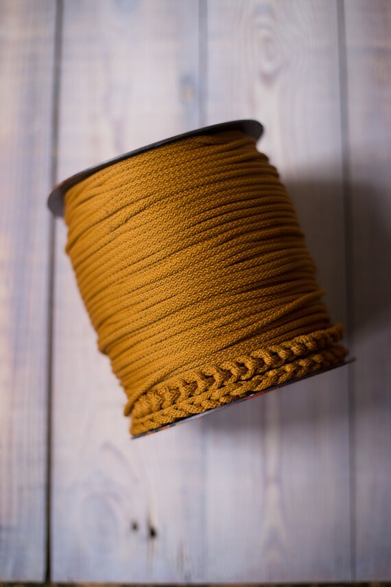 GOLDENROD rope cord, chunky yarn, colored rope, MACRAME CORD, craft supplies, diy projects, rope yarn, polyester cord, rope cord. #53