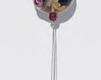 Needle Threader - Necklace - 35" - Lydia Workman Muell - Glass - Lampwork - Cross Stitch - Needlepoint - Sewing - Quilting - Embroidery
