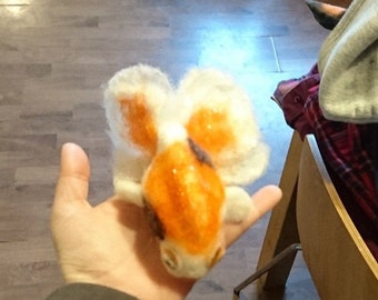 Fancy goldfish, felted creation