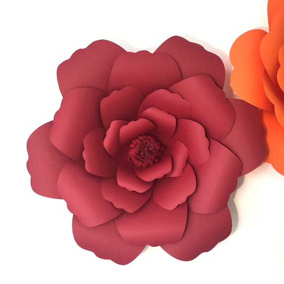 Download DIY Giant Paper Flower Digital Template PDF and SVG Wavy