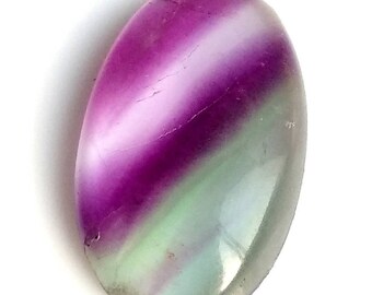 Fluorite Oval Cabochon, Natural Fluorite Designer Cabochon, 20x12 MM, Fluorite Smooth Cabochon, 10 Cts, Fluorite Loose Gemstone.