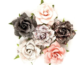 Prima Marketing Rose Quartz Flower Embellishement Persian Marblelite New Release In Stock Ready To Ship