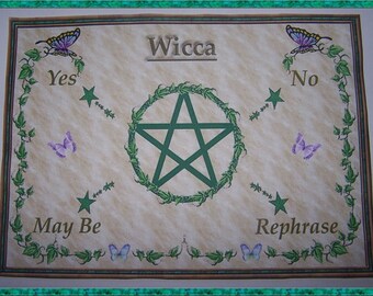 Wicca Scrying Mat, Dowsing wiccan Magic Divination.