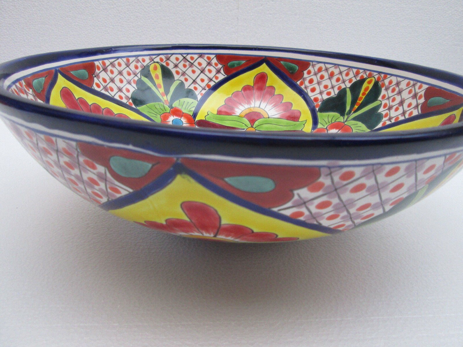14 Round Talavera Sink Vessel Mexican Bathroom Handmade Description Beautiful Talavera Sink