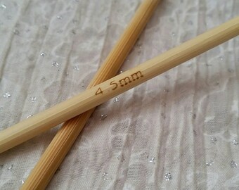 4.5mm Bamboo Circular Knitting Needles. Sustainable, Strong, Smooth, Light. 100cm / 39inch long