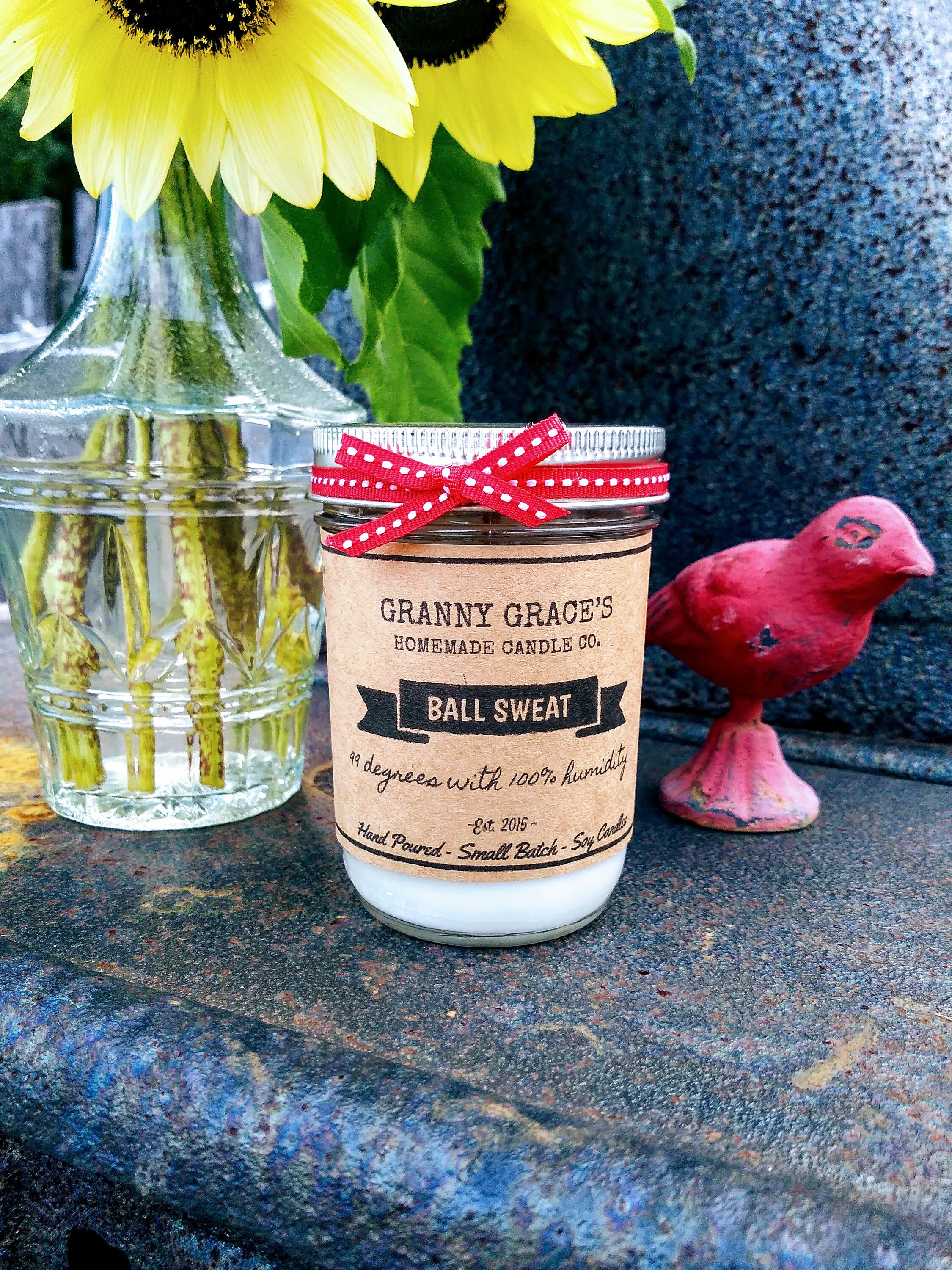 BALL SWEAT joke candle