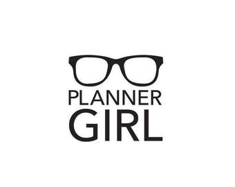 Carpe Diem planner Girl Black Planner Decal