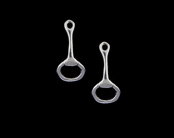 Snaffle Bit Earrings, Tiny Snaffle Earrings, Tiny Bit Earrings, Tiny Horse Earrings, Equestrian earrings, equestrian jewelry, horse jewelry
