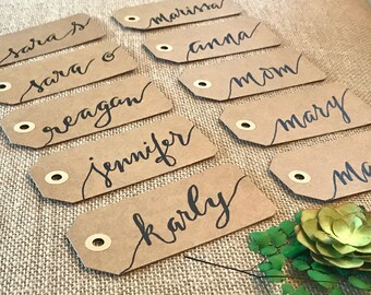 Personalized Name Tags Extra Large for Gift Bags Totes