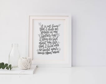 Cause of Christ Print