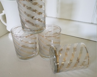 Set of Four Culver Glasses / Barware