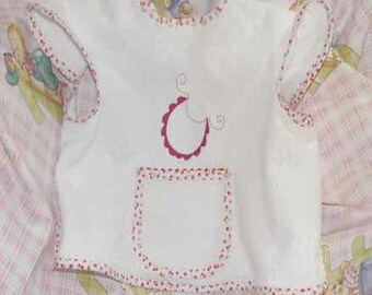 Bib sleeveless embroidery bib