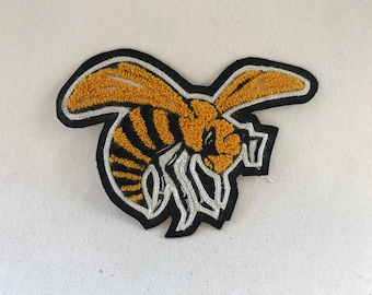 Hornet Chenille Patch 7"x5" - Varsity Letterman Patch
