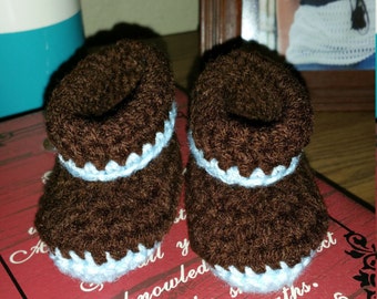 Crochet Baby Booties 0-6 mos.