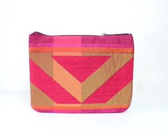Unique clutch bag Red clutch bag women Evening bag clutch Geometric bag women Spring gift for her Birthday gift for wife