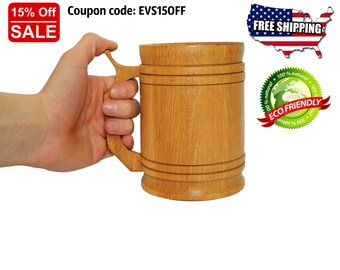 Beer Mug, Beer Stein, Tankard, Personalize Beer Mug, Beer Gifts For Men, Beer Gifts, Beer Accessories, Wooden Stein, Wooden Mugs, Beer Mugs,