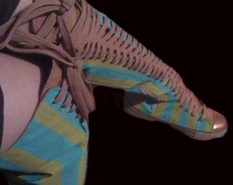 Thigh High Hand-painted Tennis shoes
