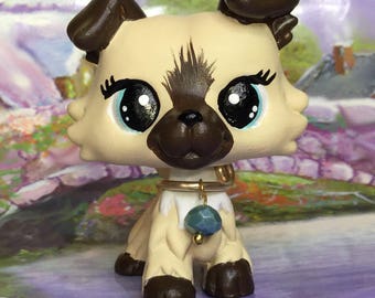 Littlest Pet Shop Cute, Charming COLLIE DOG, Ooak Custom, Nice!