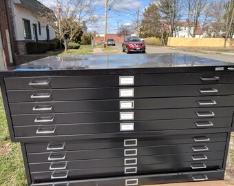 Safco Large Flat Map Blueprint File Cabinet 5 Drawer