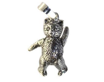 925 Sterling Silver Teddy Bear Pendant
