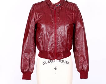 1980s Oxblood Leather Jacket