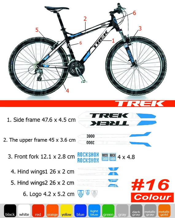 trek bike decals