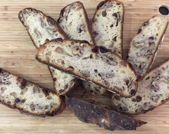 Home Baked Cranberry Walnut Sourdough Bread