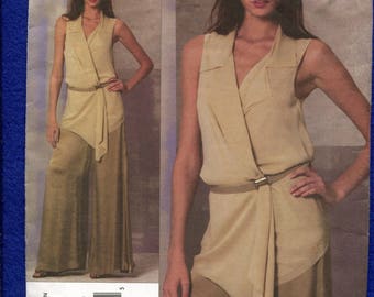 Vogue 1168 Donna Karan Modernize Robin Hood Tunic & Hostess Pants Size 12 to 18 UNCUT