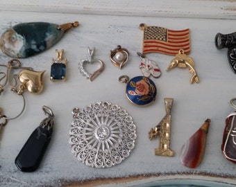 Lot of Pendants and Charms