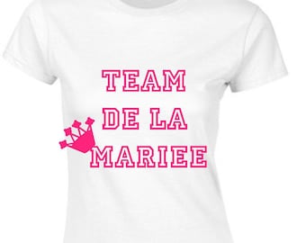 Personalized team bride bachelorette party T-shirt