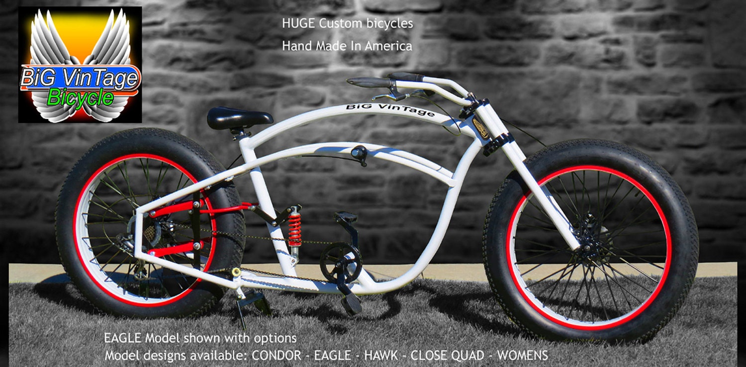 EAGLE BASIC. BiG VinTage Bicycles Huge Beach Cruiser Electric