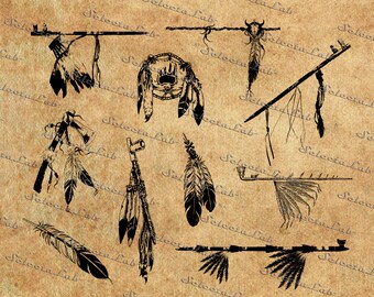 Digital SVG PNG calumet, indian smoking pipe, native american pipe, peace pipe, silhouette, vector, clipart, instant download