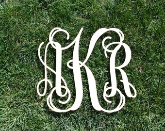 Wooden Monogram - Nursery Monogram - Wood Letters - Nursery Decor - Door Hangings - Bedroom Monogram