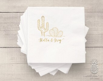 Cactus Desert | Customizable Wedding Napkins