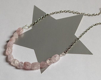 Ice Flake Quartz Necklace