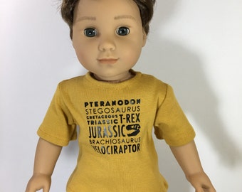 18 Inch Boy Doll Clothes- and Boy Graphic Tee fits Dolls Like American Girl and Gotz