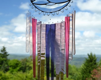 Stained Glass Windchime, Violet