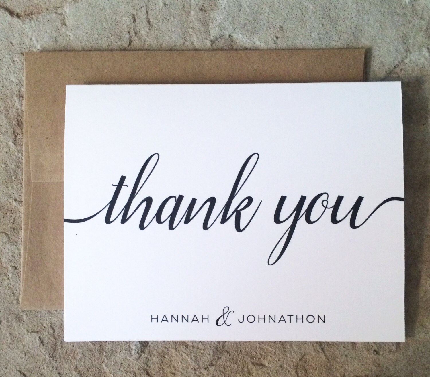 personalized thank you cards wedding thank you notes black wedding note card