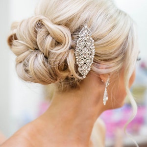 Bridal Hair Comb, Crystal and Pearl Comb, Wedding Hair Comb