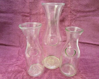 3 Milk Bottles Vintage Canadian Milk Bottles Vintage Glass Milk Bottle Vintage Canada Glass Milk Bottle Clear Glass Milk Bottle Litre Liter