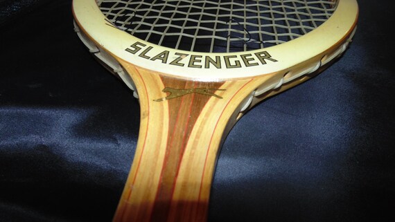Racchette De Tennis Vintage Slazenger CHALLENGE N1 En Bois - Modèle Collector Pour Collectionneurs Ou Déco