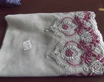 Light Gray embroidered Lace