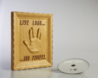 Star trek Science Fiction Star trek gift Star trek Enterprise Star Trek Art Trekkie gift Captain Spock Vulcan Salute Starship enterprise