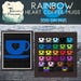 Rainbow Heart Coffee Mugs Clipart Pack - Coffee cups clip art - tea clipart - chai clip art - love clipart - valentine's day - colorful